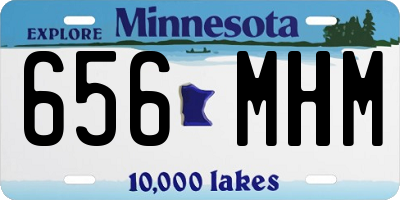 MN license plate 656MHM