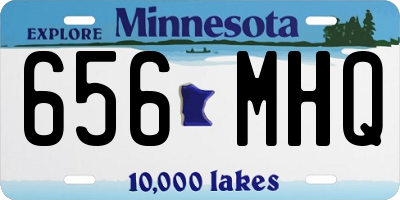 MN license plate 656MHQ