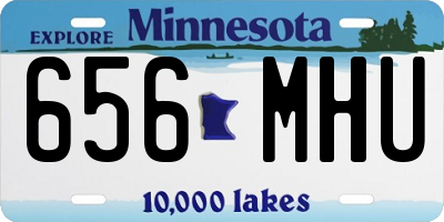 MN license plate 656MHU