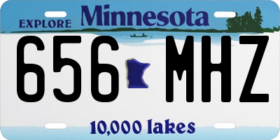 MN license plate 656MHZ