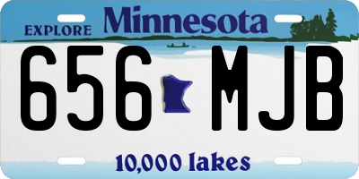 MN license plate 656MJB