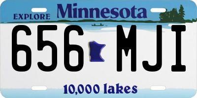MN license plate 656MJI