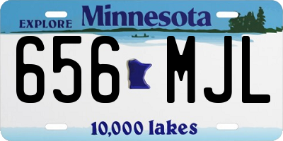 MN license plate 656MJL