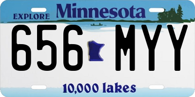 MN license plate 656MYY
