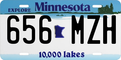 MN license plate 656MZH