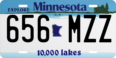 MN license plate 656MZZ
