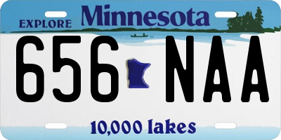 MN license plate 656NAA