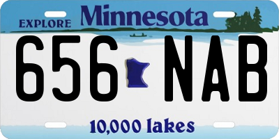 MN license plate 656NAB