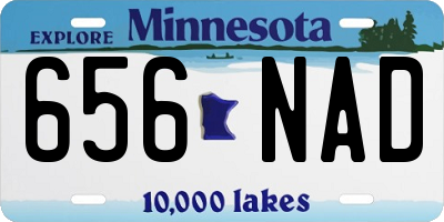 MN license plate 656NAD