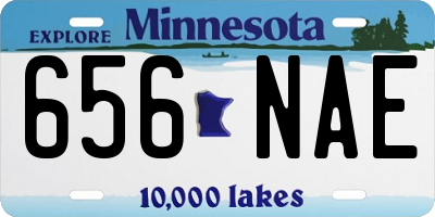 MN license plate 656NAE