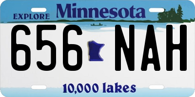 MN license plate 656NAH