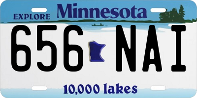 MN license plate 656NAI