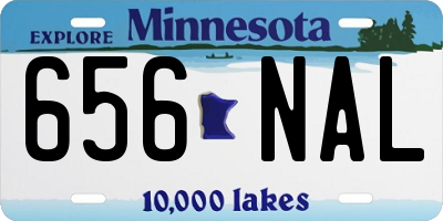 MN license plate 656NAL