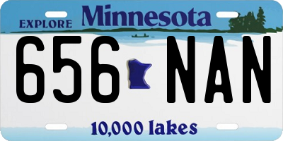 MN license plate 656NAN