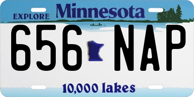 MN license plate 656NAP