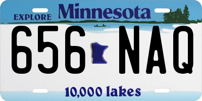 MN license plate 656NAQ