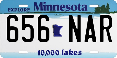 MN license plate 656NAR