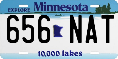 MN license plate 656NAT