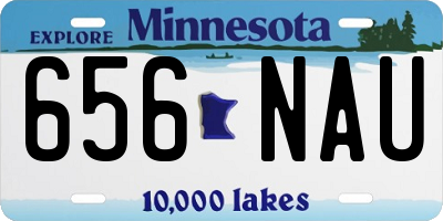 MN license plate 656NAU