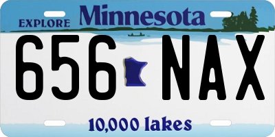 MN license plate 656NAX
