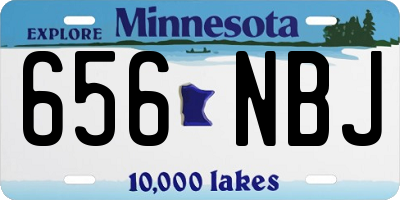 MN license plate 656NBJ