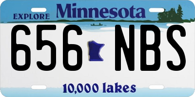MN license plate 656NBS