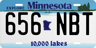 MN license plate 656NBT