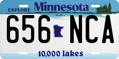 MN license plate 656NCA
