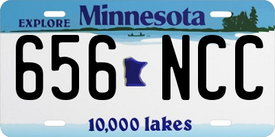 MN license plate 656NCC