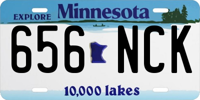 MN license plate 656NCK