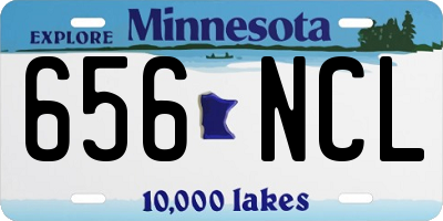 MN license plate 656NCL