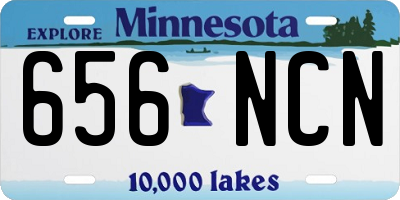 MN license plate 656NCN