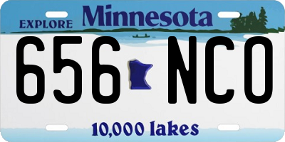 MN license plate 656NCO