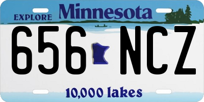 MN license plate 656NCZ