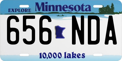 MN license plate 656NDA