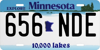 MN license plate 656NDE