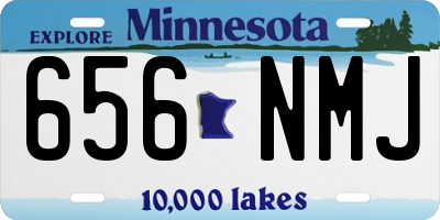MN license plate 656NMJ