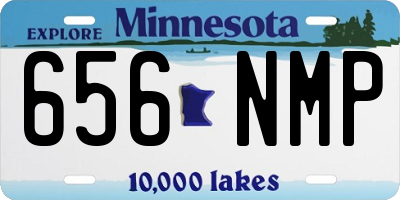 MN license plate 656NMP