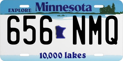 MN license plate 656NMQ