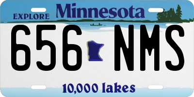 MN license plate 656NMS
