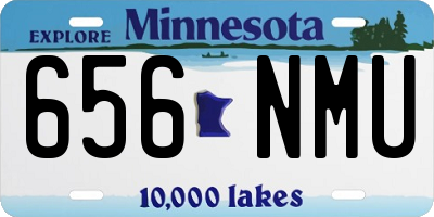 MN license plate 656NMU