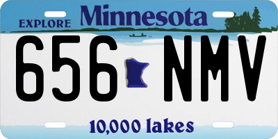 MN license plate 656NMV