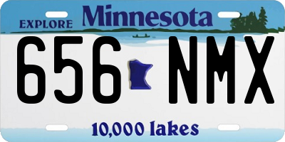 MN license plate 656NMX
