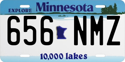 MN license plate 656NMZ
