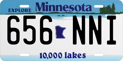 MN license plate 656NNI