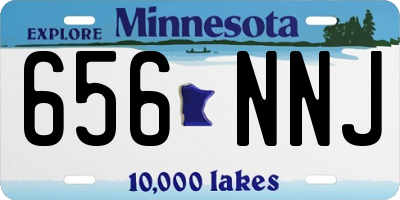 MN license plate 656NNJ
