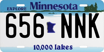 MN license plate 656NNK