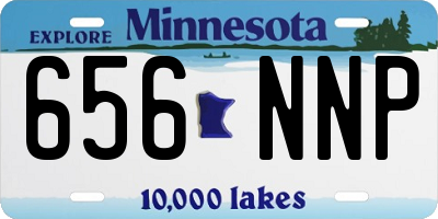 MN license plate 656NNP