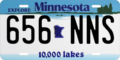 MN license plate 656NNS