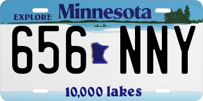 MN license plate 656NNY